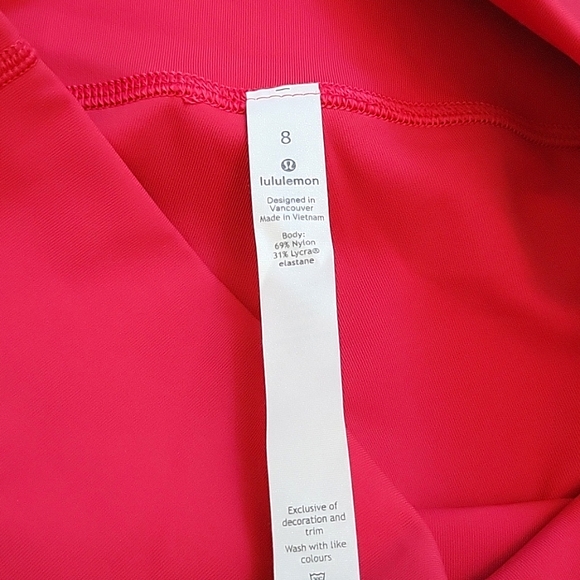 ❌❌❌ SOLD ❌❌❌ 🍉💕NWT lululemon Wunder Under Fuchsia HR Crop 21"/ 8 - Picture 8 of 10